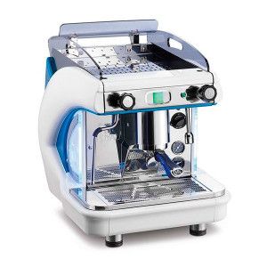 Кофемашина Royal Synchro T2 1GR Semiautomatic Boiler 4LT Vibration pump бело-голубая