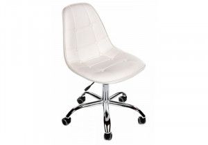 Стул Eames PC-306 на колесах white